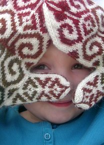Peeking.