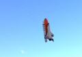 Space Shuttle blasting off on a beatuiful Boston day!